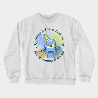 Angry Cartoon Character Design Crewneck Sweatshirt